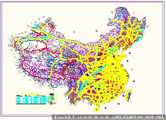 中国地图cad完整版图片