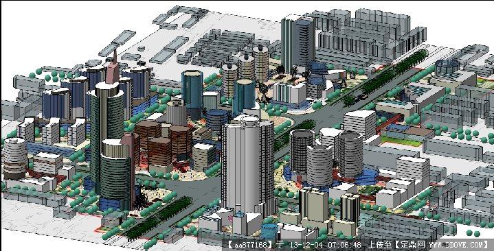 城市CBDSU建筑规划设计精品模型