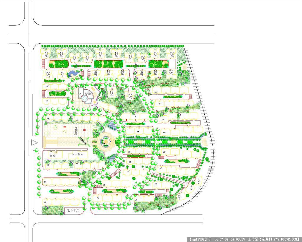 [方案][浙江]东南亚风情住宅小区景观设计方案(手绘)