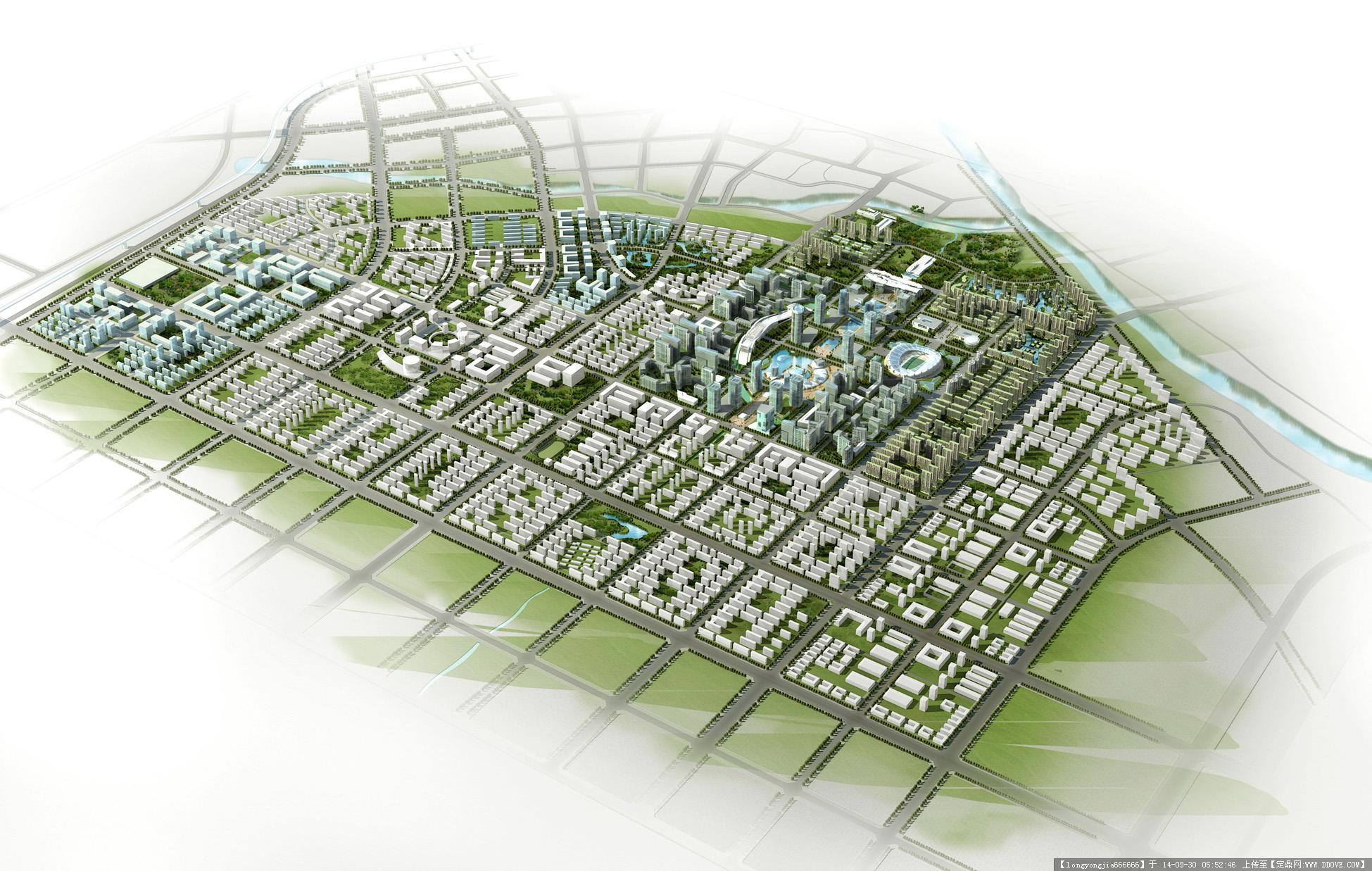 肥西规划城市规划设计效果图