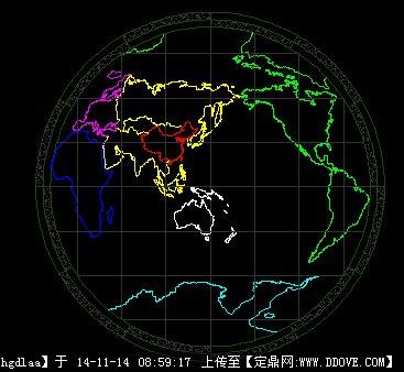 世界图(东半球)cad版