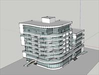 酒店建筑SU(草图大师)模型