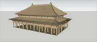 古建宫殿SU(草图大师)模型