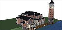 欧式别墅SketchUp建筑精品模型