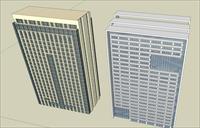 高层办公楼建筑SU(草图大师)模型