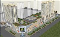 城市商业综合体建筑设计sketchup精细模型 (92)