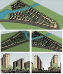 Sketch Up 精品模型---超精细高层住宅小区规划及景观模型