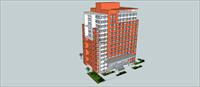 Sketch Up 精品模型---现代高层住宅楼