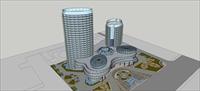 Sketch Up 精品模型---现代高层综合办公楼
