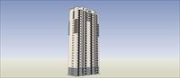 Sketch Up 精品模型---现代中式高层住宅楼