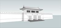 Sketch Up 精品模型---中式城门
