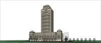 Sketch Up 精品模型---新古典风格高层办公楼