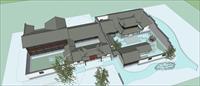 Sketch Up 精品模型---中式庭院住宅