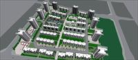 Sketch Up 精品模型---住宅小区规划模型