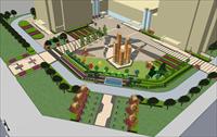 Sketch Up 景观模型---商业广场