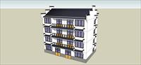 Sketch Up 精品模型---新中式风格多层住宅楼