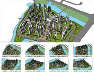 Sketch Up 精品模型---大型超精细住宅小区建筑及景观模型
