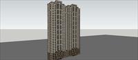 Sketch Up 精品模型---Artdeco风格高层住宅楼