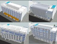 员工住宅公寓8个方案SU(草图大师)精致设计模型