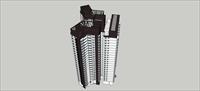 Sketch Up 精品模型---一梯六户高层住宅楼单体模型