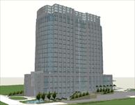 政府办公楼建筑规划方案SU(草图大师)精致设计模型