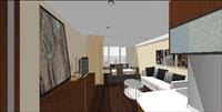 酒店式公寓室内家装方案SU细致设计模型 草图大师室内设计模型