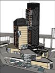 高新科技大厦建筑规划设计方案SU(草图大师)精细模型
