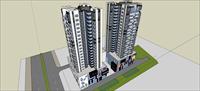 Sketch Up 精品模型---高层商住楼建筑规划设计方案模型