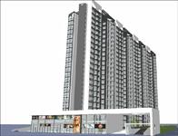 雅宝新城居住区建筑规划方案Su精致设计模型