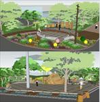 两个街头绿地公园规划设计方案SketchUp精致设计模型