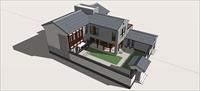 Sketch Up 精品模型----中式新农村二层自建房建筑设计模型