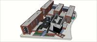 Sketch Up 精品模型----某大学新校区图书馆教学楼建筑设计