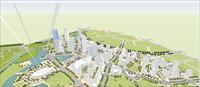 新城市片区建筑规划设计方案SU(草图大师)精致设计模型