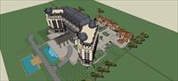 Sketch Up 精品模型----酒店+私人会所建筑设计模型