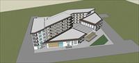 Sketch Up 精品模型----现代简洁小酒店建筑设计方案模型