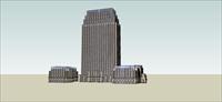 Sketch Up 精品模型----新古典风格办公大楼建筑设计方案模型