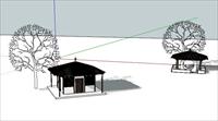 园林景观建筑茶亭设计方案模型