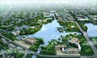 A无锡鹅湖镇滨水核心区城市设计效果图