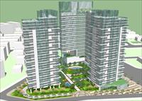 青年住宅公寓建筑SU(草图大师)精致设计模型