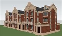 古典英式别墅建筑精细sketchup设计模型