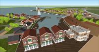 北欧风格游艇码头精品SketchUp设计模型