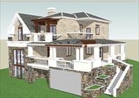 现代别墅建筑设计方案精品SketchUp设计模型