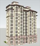 欧式小高层住宅楼精品SketchUp设计模型