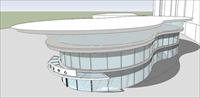一个售楼部建筑方案SketchUp精细设计模型