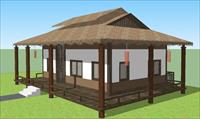 日式度假住宅SketchUp精细设计模型