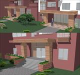 小区住宅楼入户大厅SketchUp精细设计模型