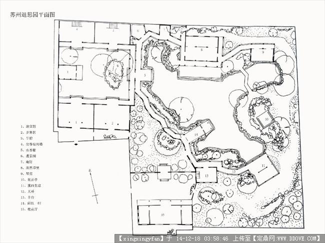 中國古典園林平面圖(很全面)的下載地址,園林方案設計,公園景觀,園林