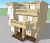 福宁别墅建筑设计方案SketchUp精细设计模型